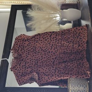 Leopard print peplum